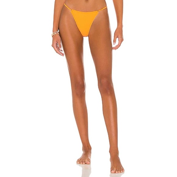 Good American Other - Good American Perfect Fit Jacquard Orange Cream Bikini Bottom